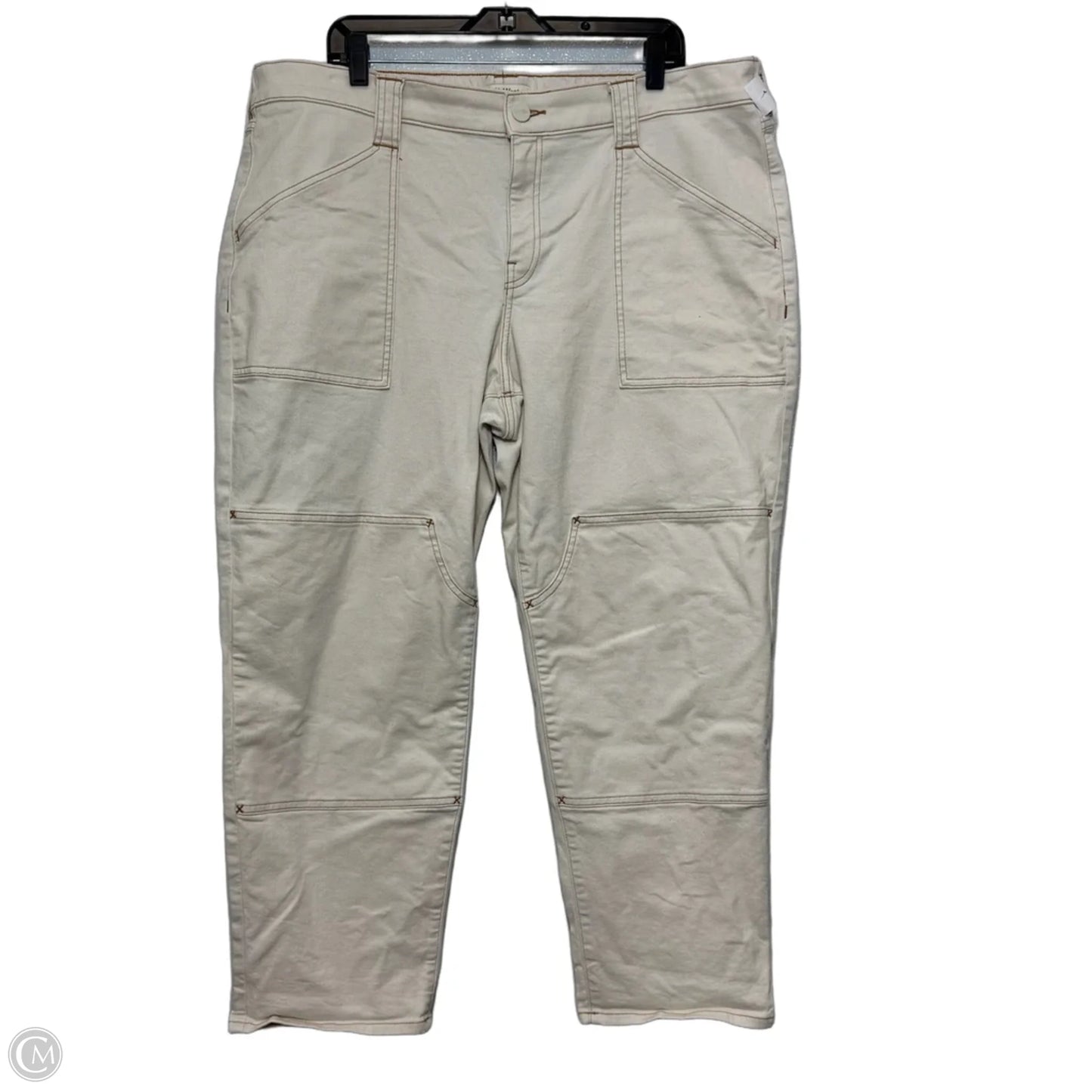 Jeans Straight By Upwest In Ivory, Size: Xl