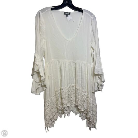 Top Long Sleeve Designer By Neiman Marcus In White, Size: M