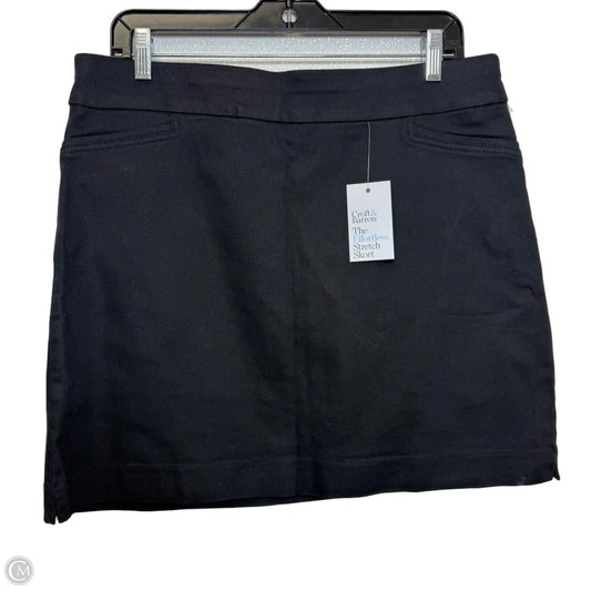 Skort By Croft And Barrow In Black, Size: 12