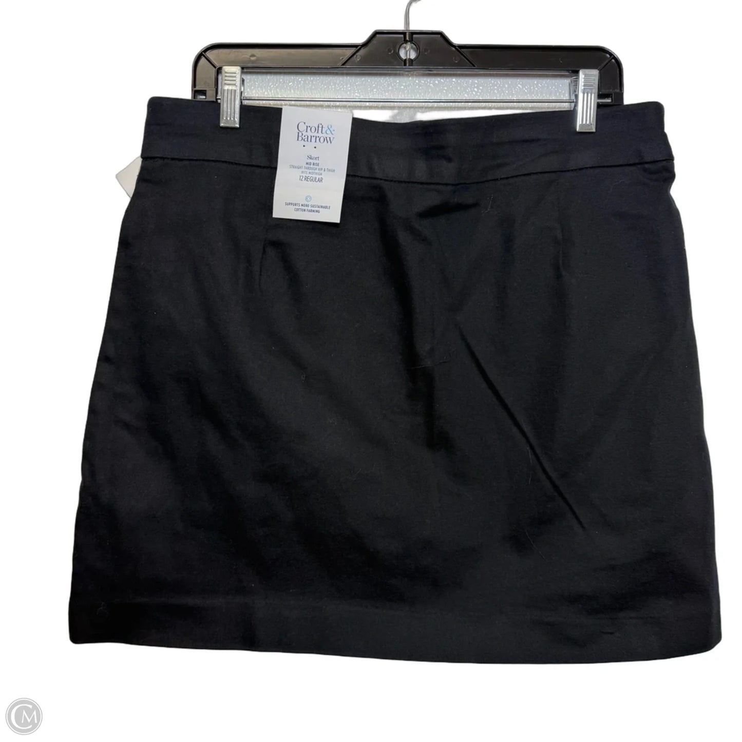 Skort By Croft And Barrow In Black, Size: 12