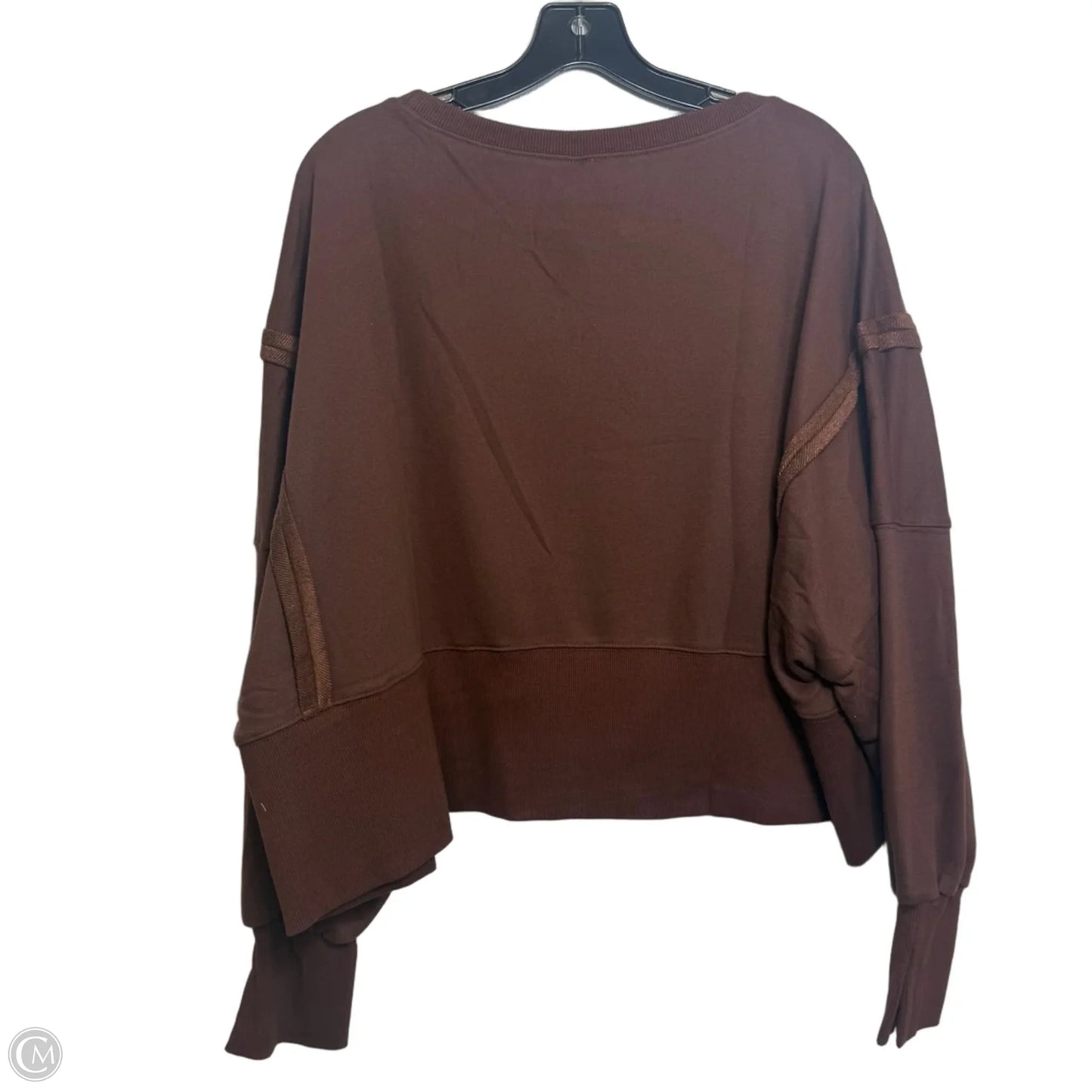 Top Long Sleeve By Cme In Brown, Size: Xl