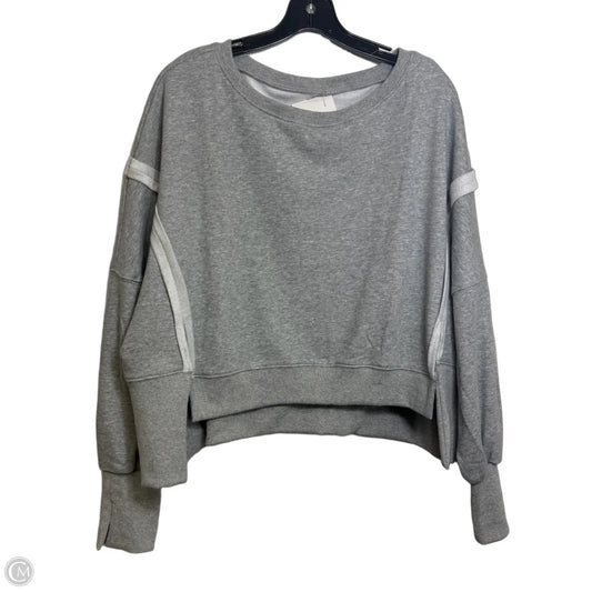 Top Long Sleeve By Cme In Grey, Size: Xl