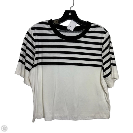 Top Short Sleeve Basic By Express In Striped Pattern, Size: S