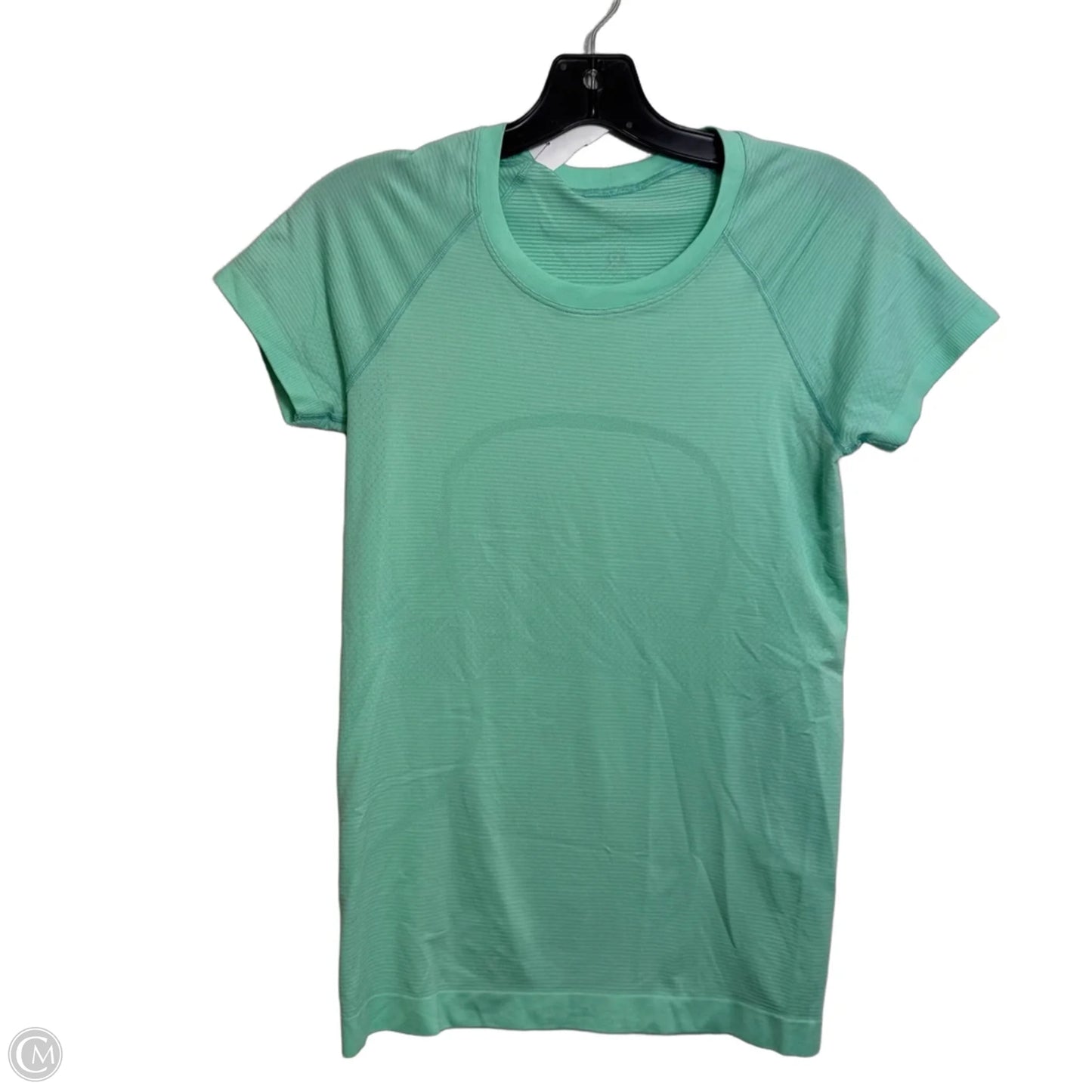 Athletic Top Short Sleeve By Lululemon In Green, Size: S