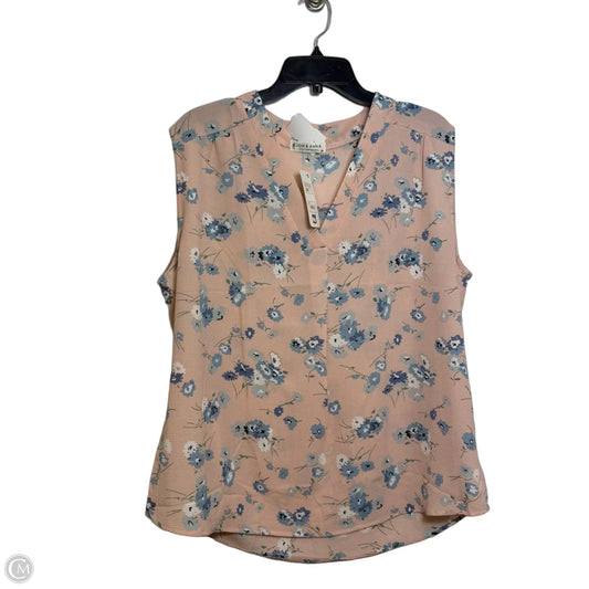 Top Sleeveless By Jon And Anna In Floral Print, Size: 2x