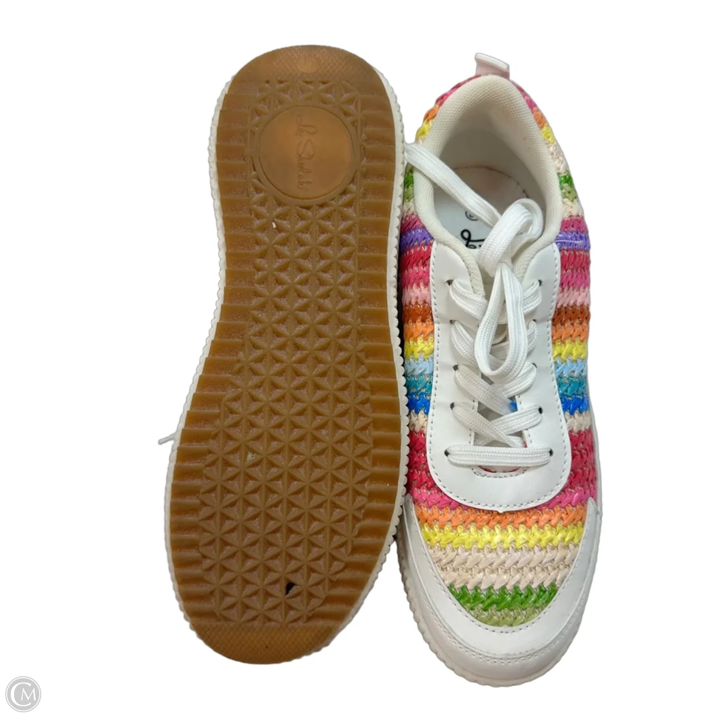 Shoes Sneakers By Clothes Mentor In Rainbow Print, Size: 9