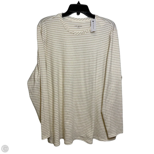 Top Long Sleeve By Lane Bryant In Striped Pattern, Size: 2x