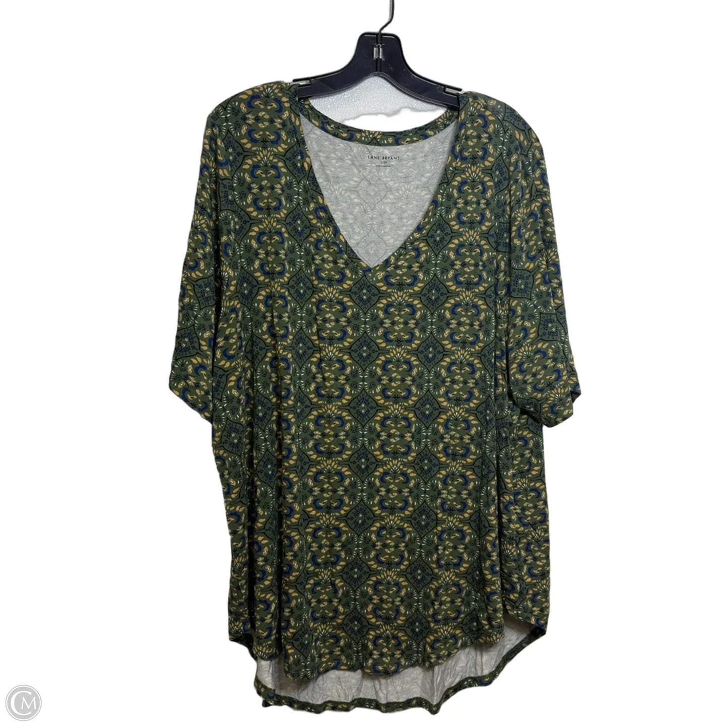 Top Short Sleeve By Lane Bryant In Green, Size: 2x