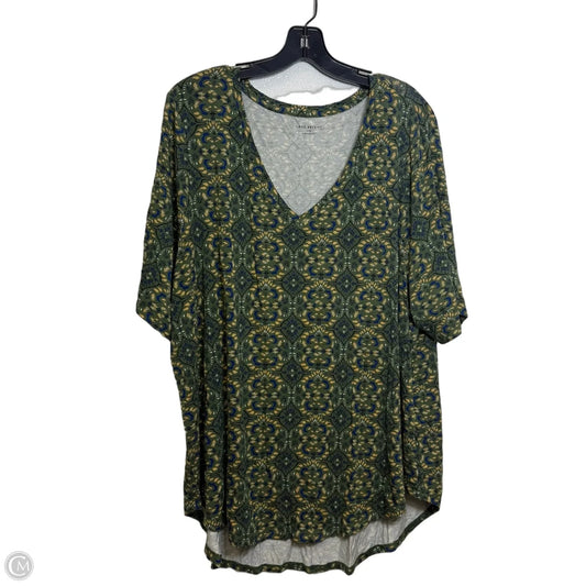 Top Short Sleeve By Lane Bryant In Green, Size: 2x