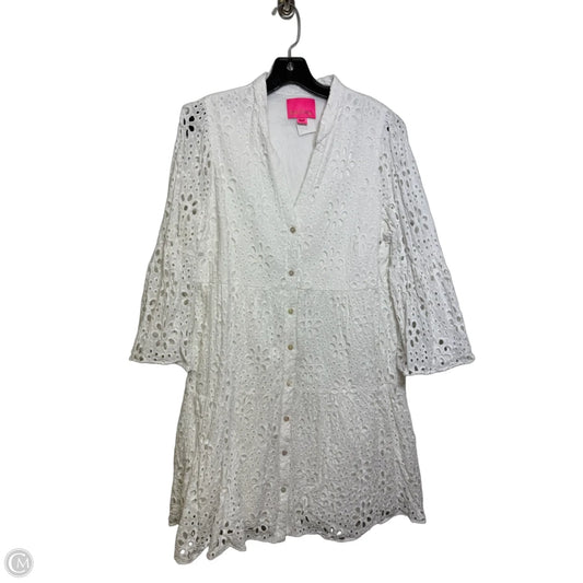 Dress Designer By Lilly Pulitzer In White, Size: 14
