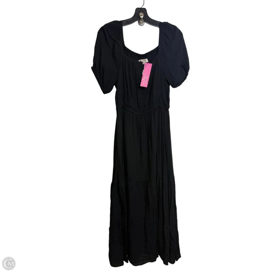 Dress Casual Midi By Loft In Black, Size: S