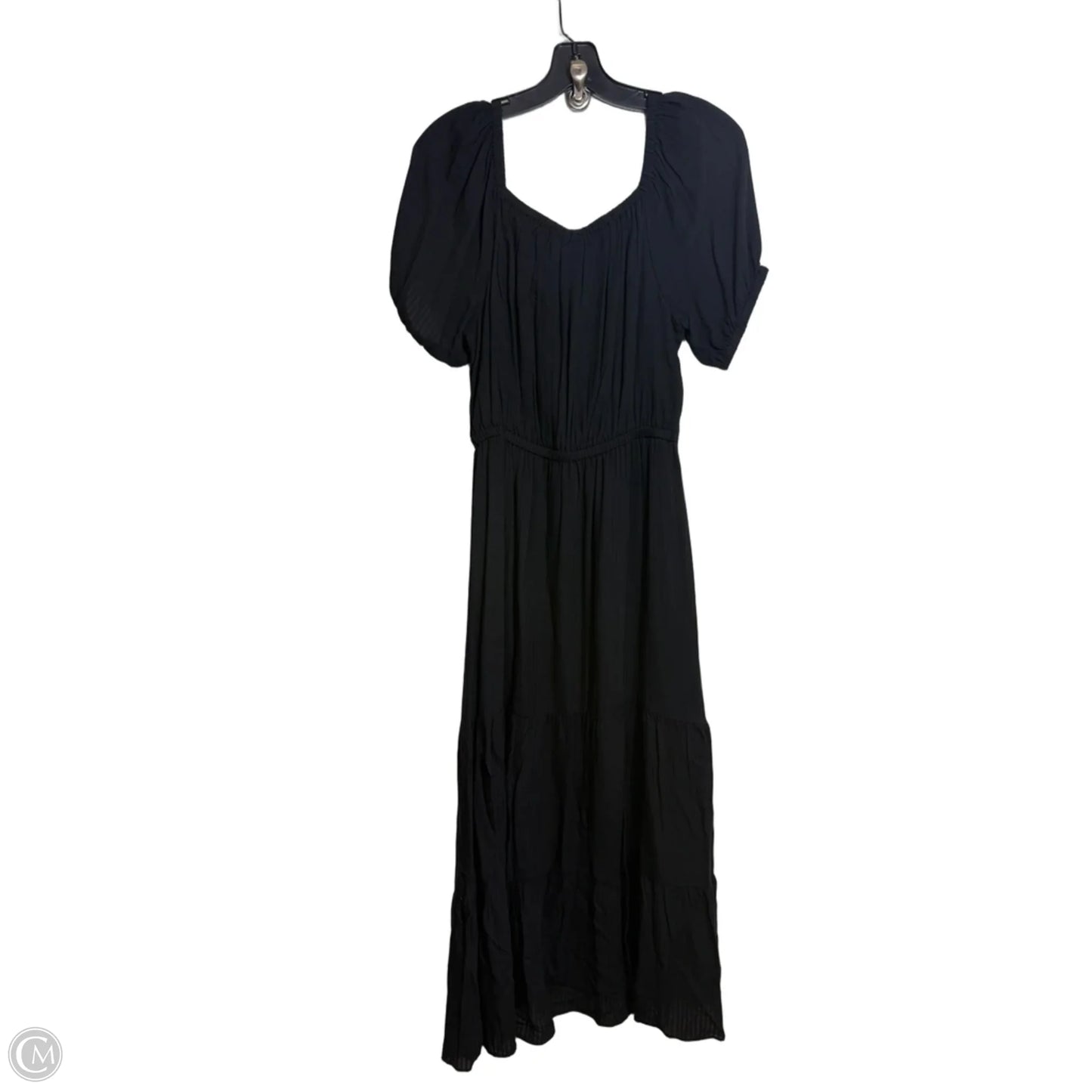 Dress Casual Midi By Loft In Black, Size: S