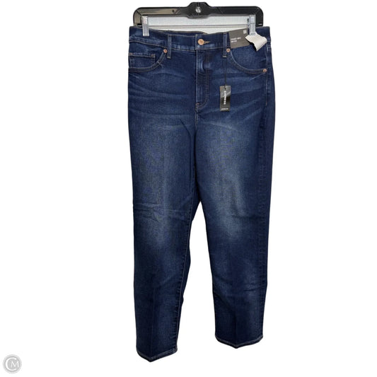 Jeans Straight By Express In Blue Denim, Size: 8