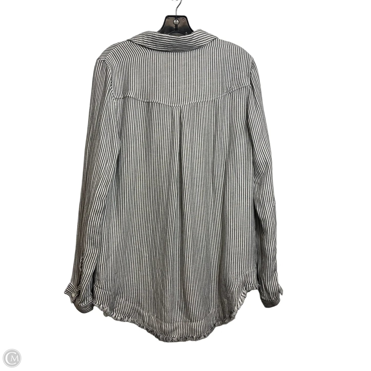 Top Long Sleeve By Cloth & Stone In Striped Pattern, Size: L