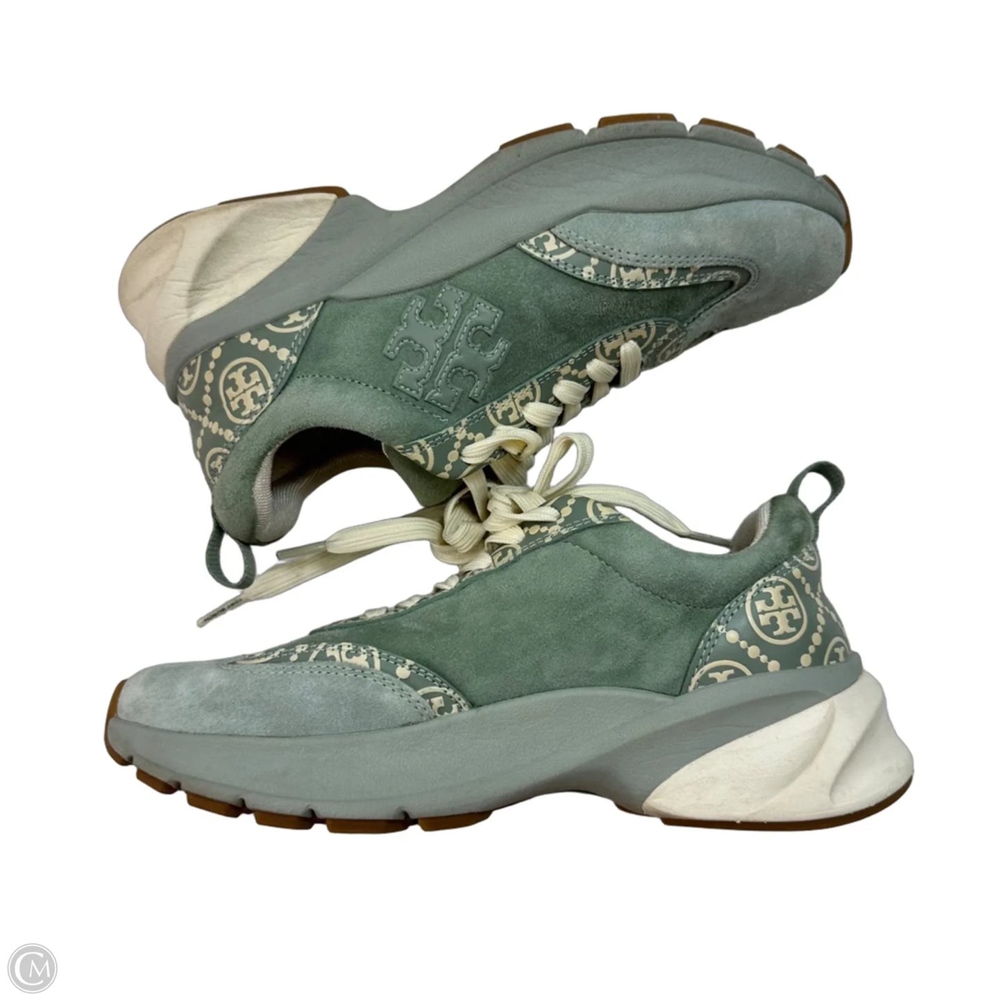 Shoes Designer By Tory Burch In Green, Size: 7