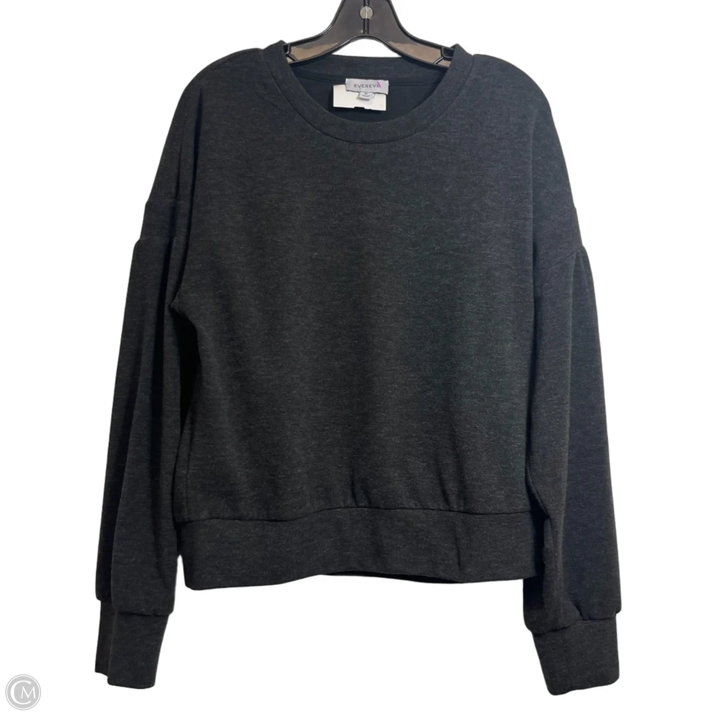 Top Long Sleeve By Evereve In Grey, Size: M