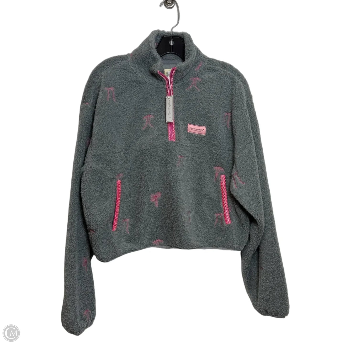Jacket Faux Fur & Sherpa By Simply Southern In Grey, Size: M