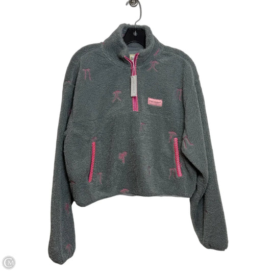 Jacket Faux Fur & Sherpa By Simply Southern In Grey, Size: M