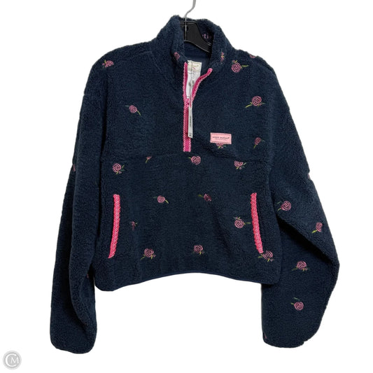 Jacket Faux Fur & Sherpa By Simply Southern In Navy, Size: M