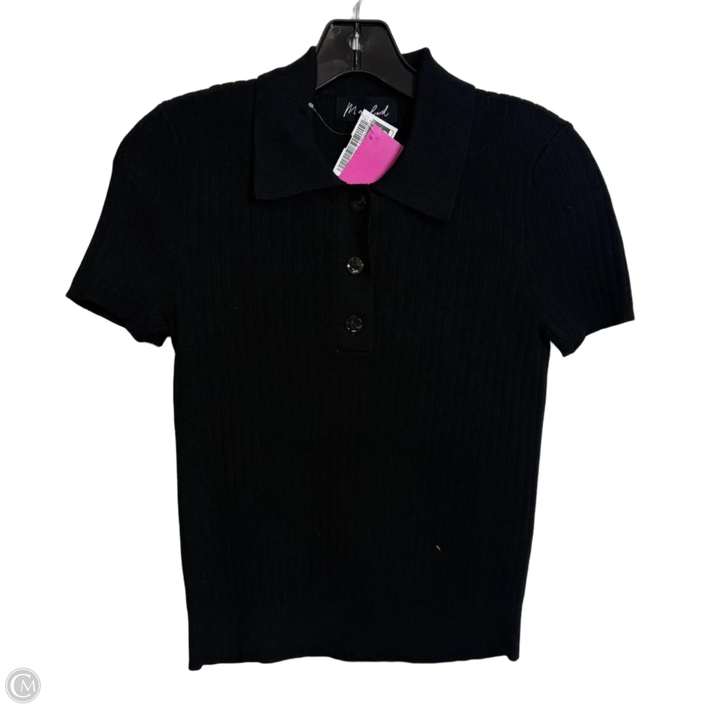 Top Short Sleeve By Marled In Black, Size: Xs