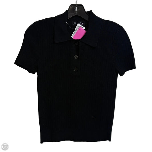 Top Short Sleeve By Marled In Black, Size: Xs
