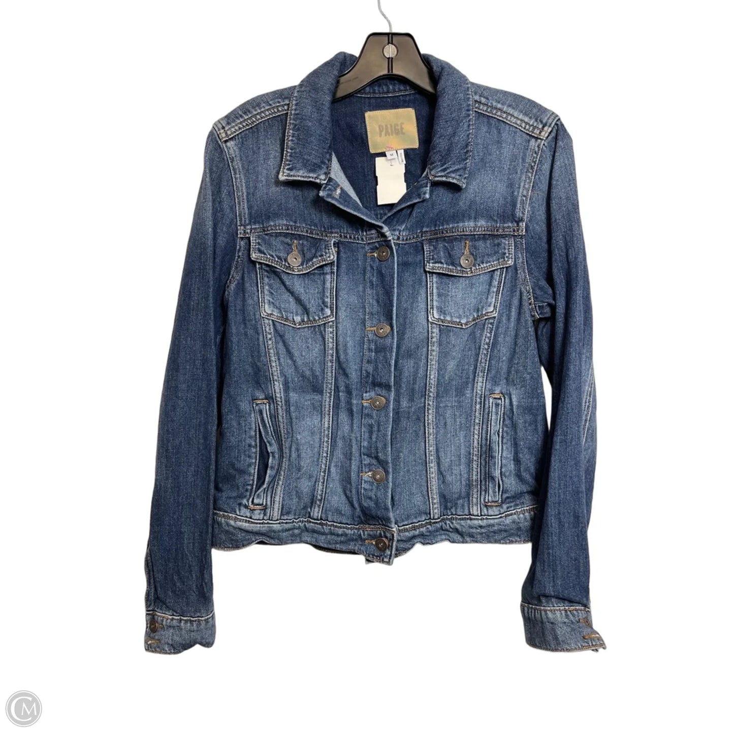 Jacket Denim By Paige In Blue Denim, Size: M
