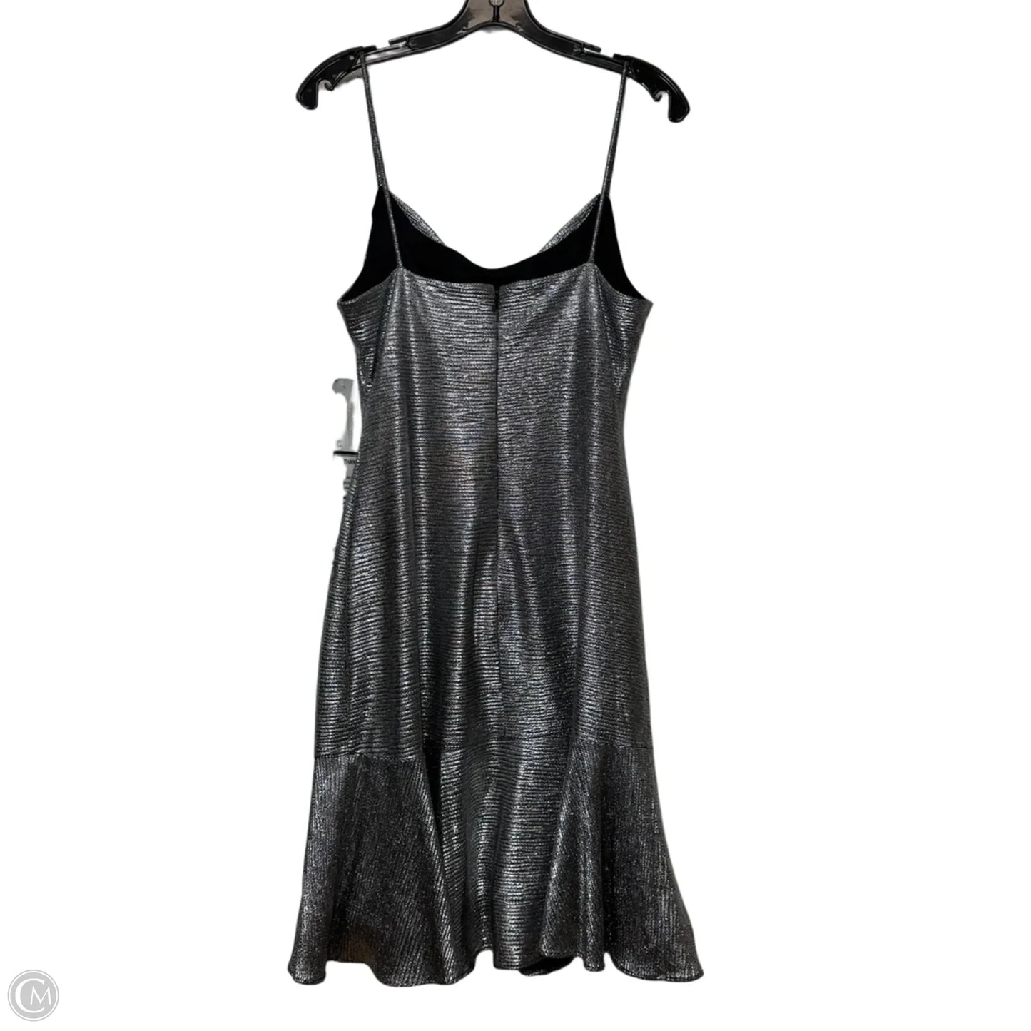 Dress Party Short By Clothes Mentor In Silver, Size: 10