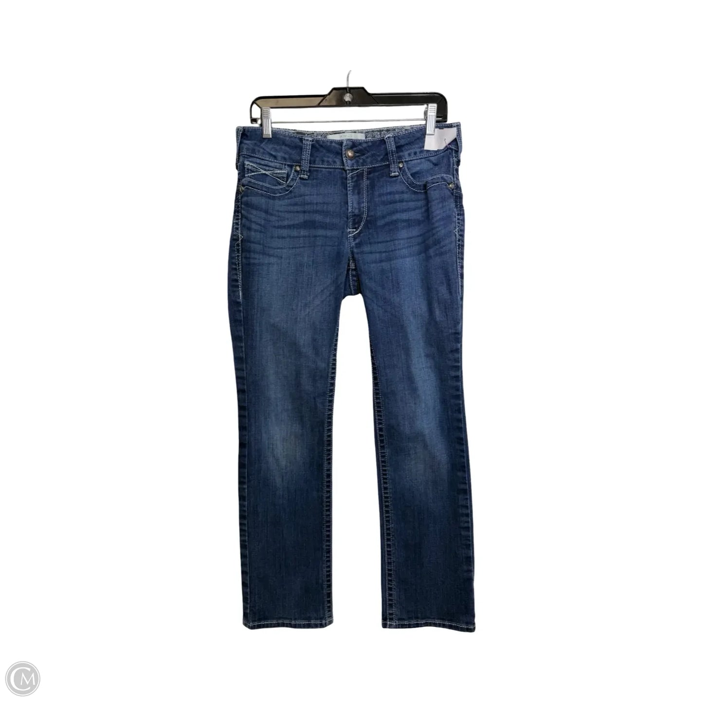 Jeans Straight By Ariat In Blue Denim, Size: 10