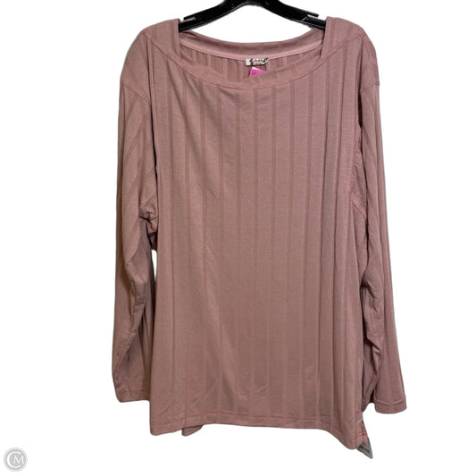 Top Long Sleeve By Free People In Mauve, Size: L