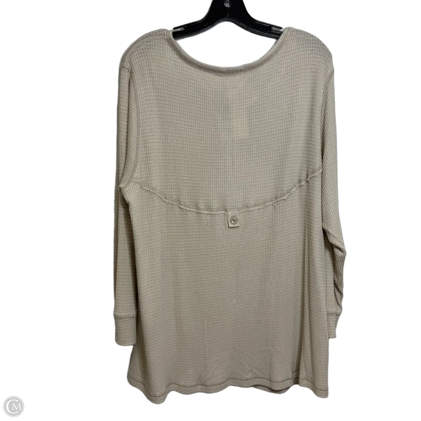 Top Long Sleeve By Free People In Taupe, Size: M
