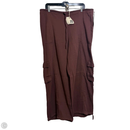 Zira Gauze Cargo Pants Cargo & Utility By SER.O.YA  In Brown, Size: M