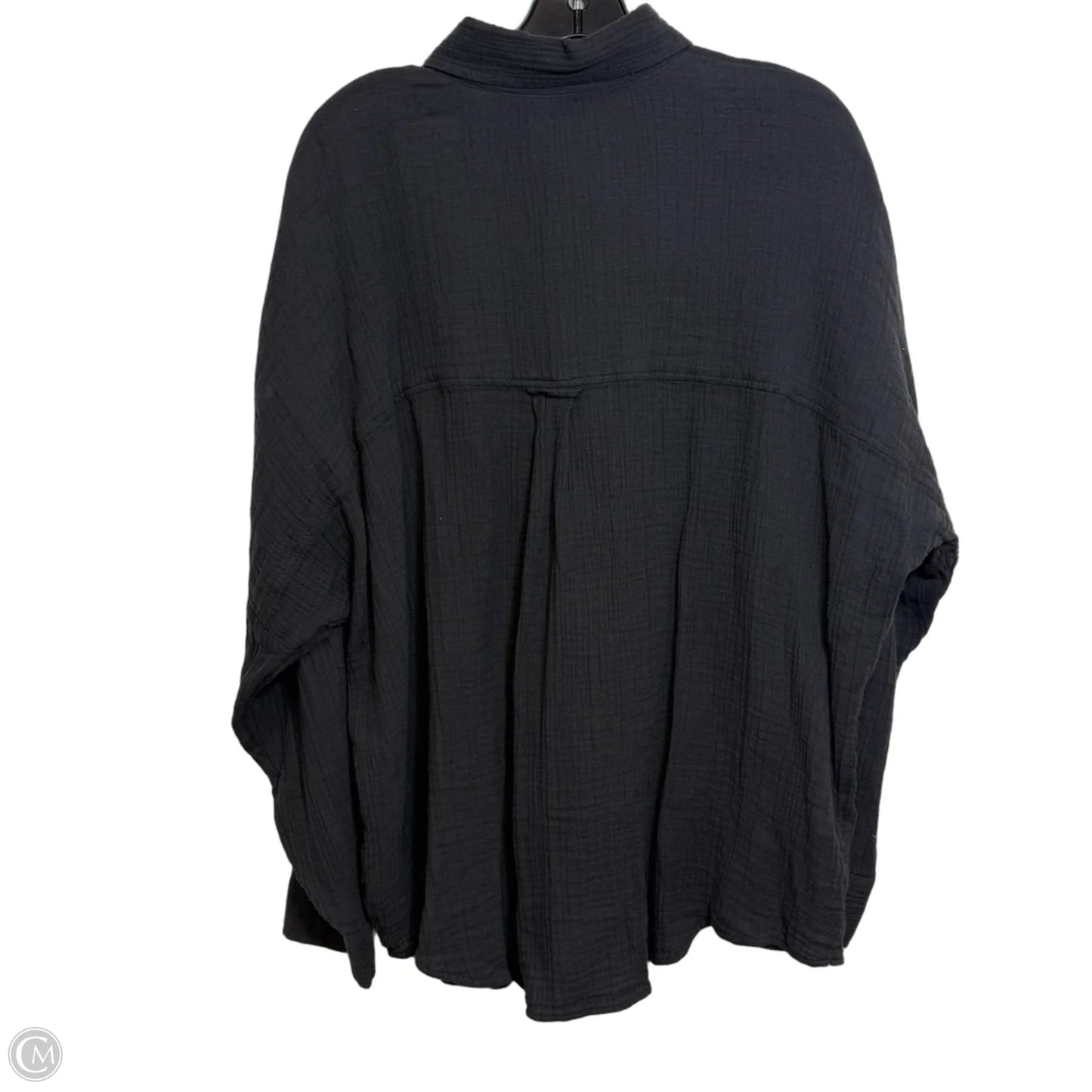 Top Long Sleeve By American Eagle In Black, Size: S