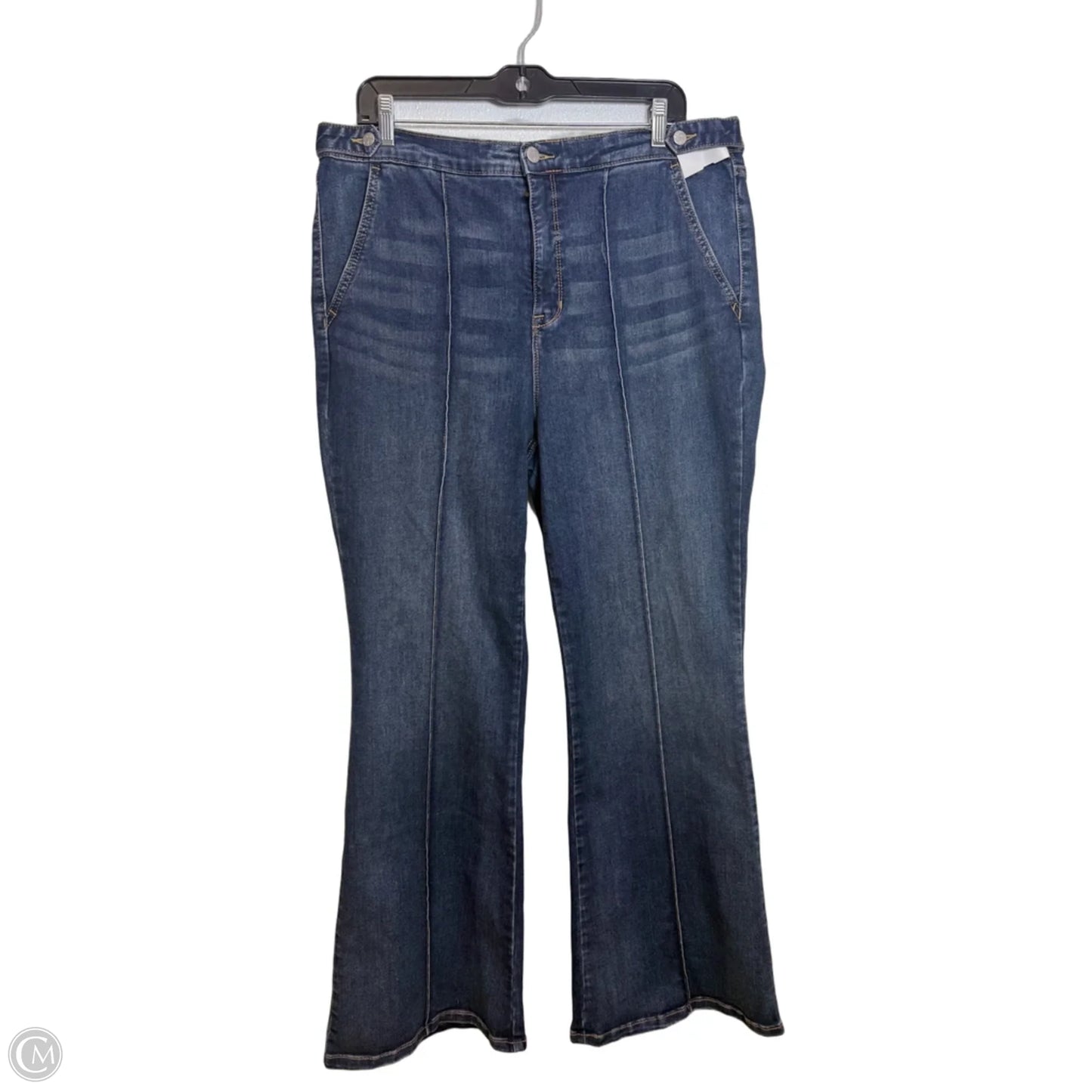 Jeans Flared By Jessica Simpson In Blue Denim, Size: 16