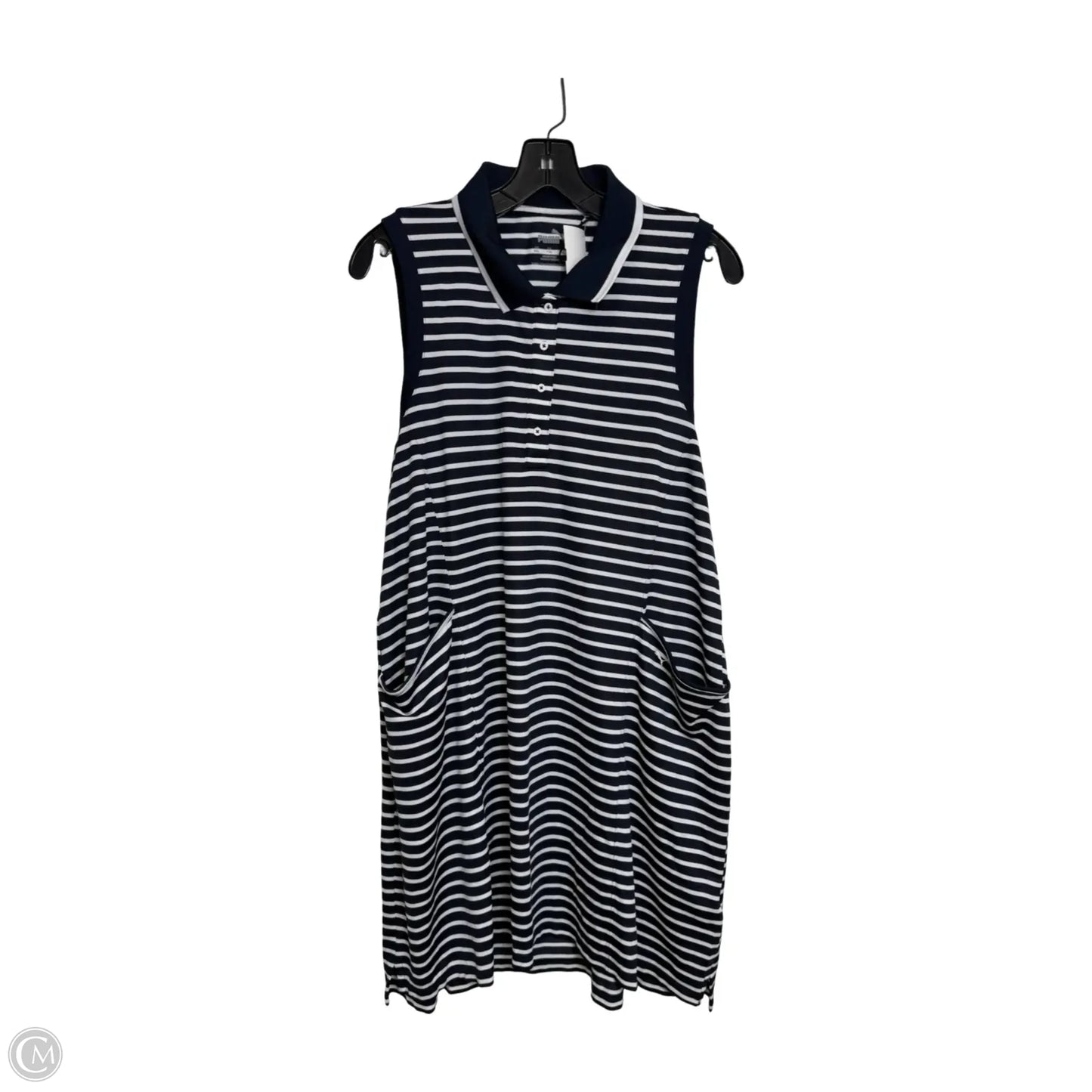 Athletic Dress By Puma In Striped Pattern, Size: Xxl