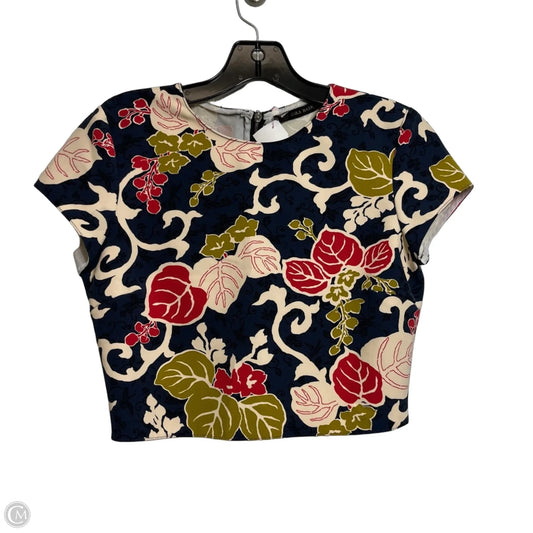Top Short Sleeve By Zara In Multi-colored, Size: Xs