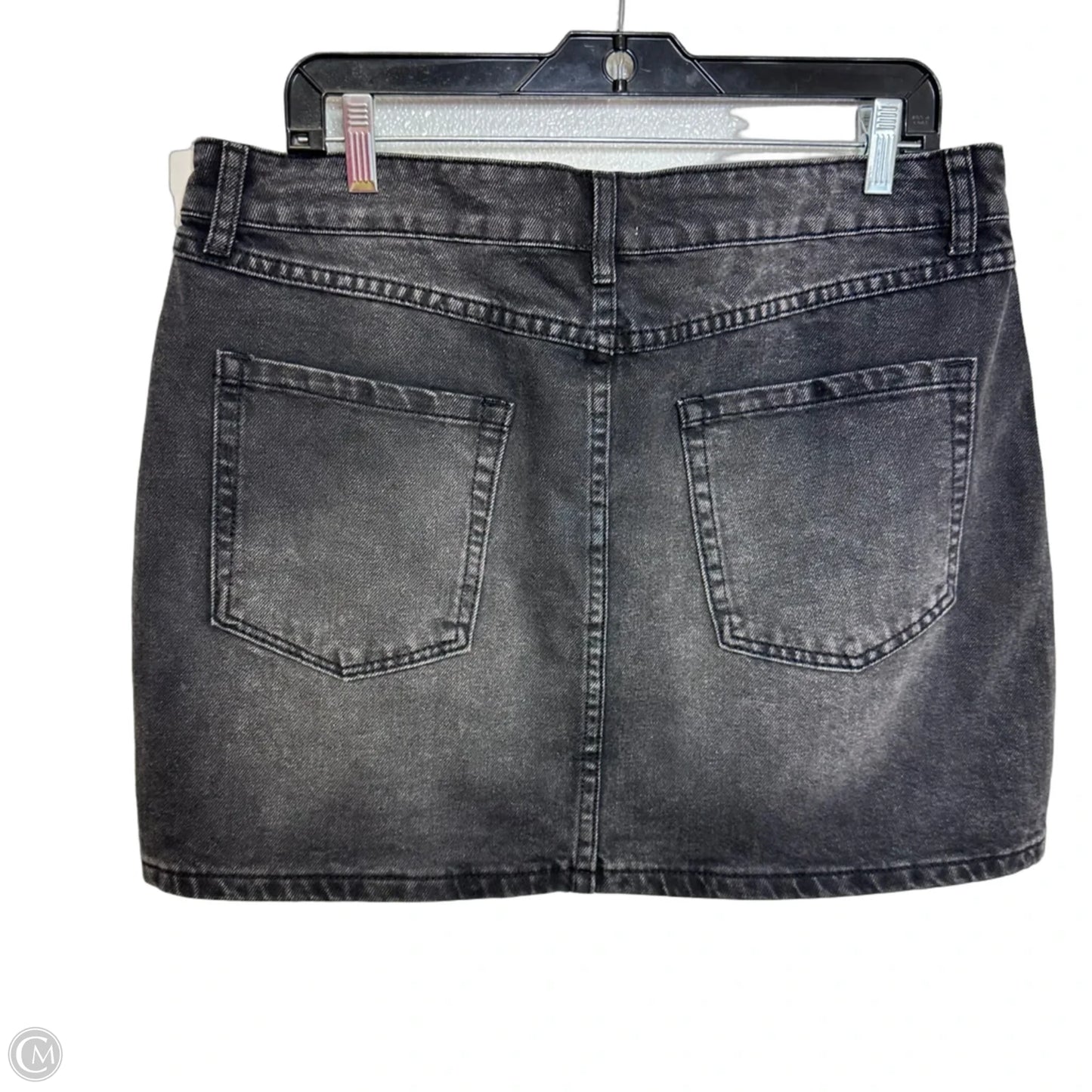 Skirt Mini & Short By Refuge In Black Denim, Size: Xl