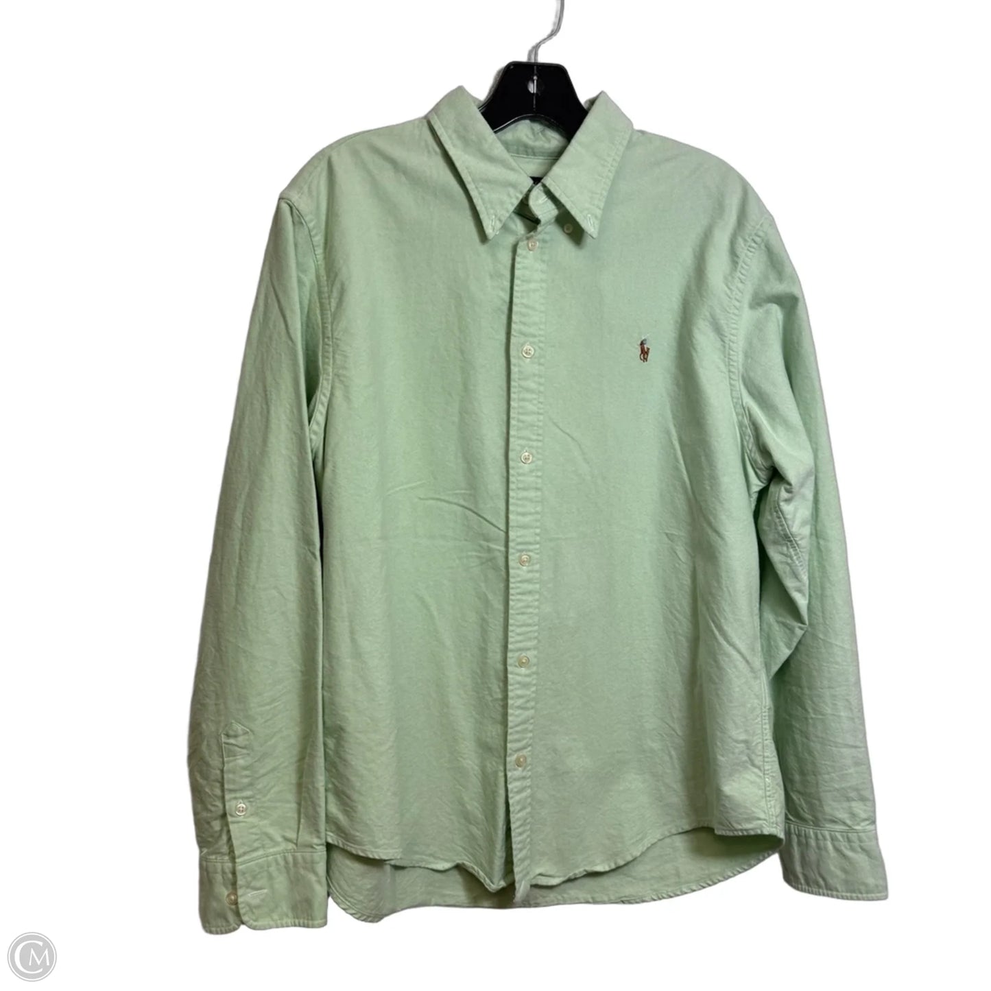 Top Long Sleeve By Polo Ralph Lauren In Green, Size: Xl