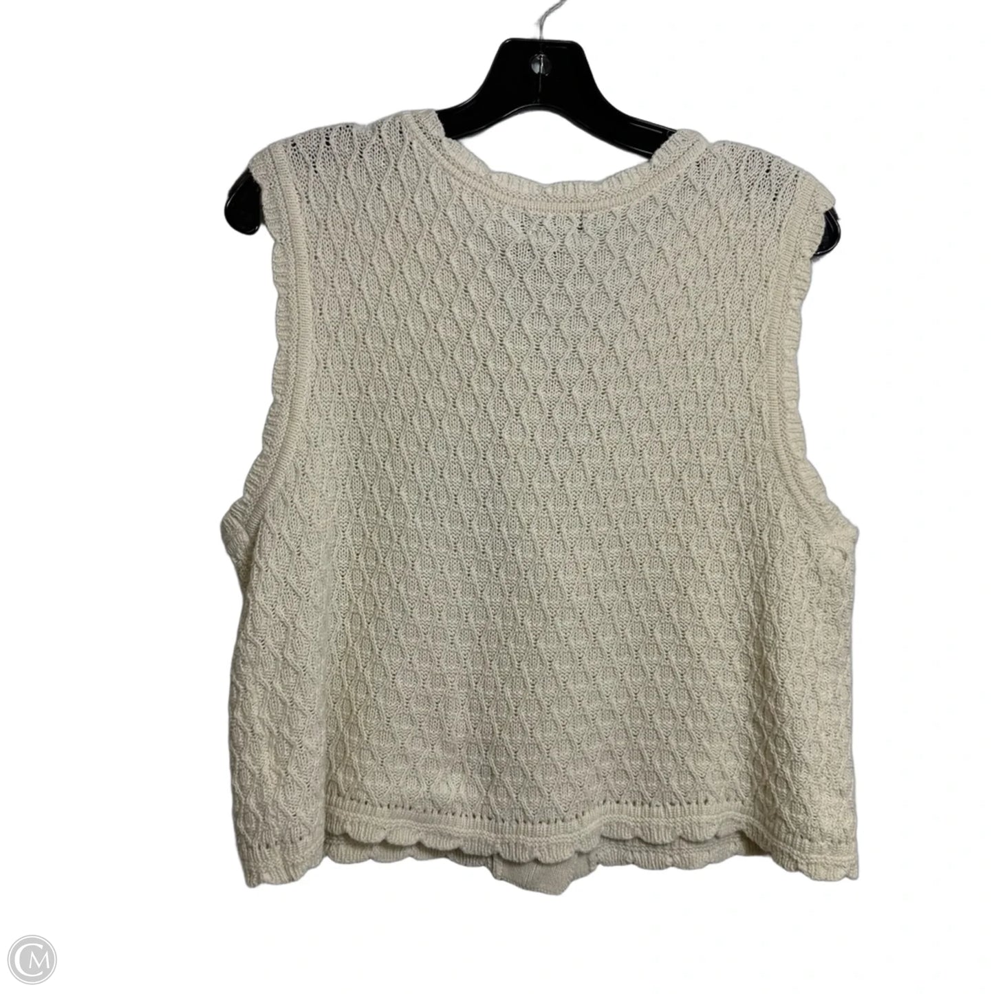 Top Sleeveless By Future Collective In Ivory, Size: L