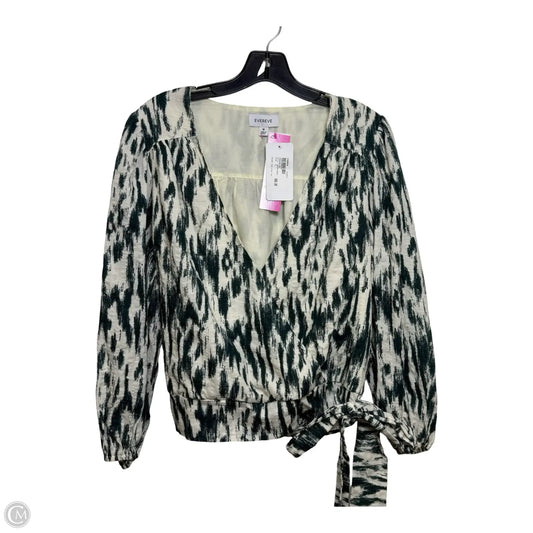 Top 3/4 Sleeve By Evereve In Green, Size: M