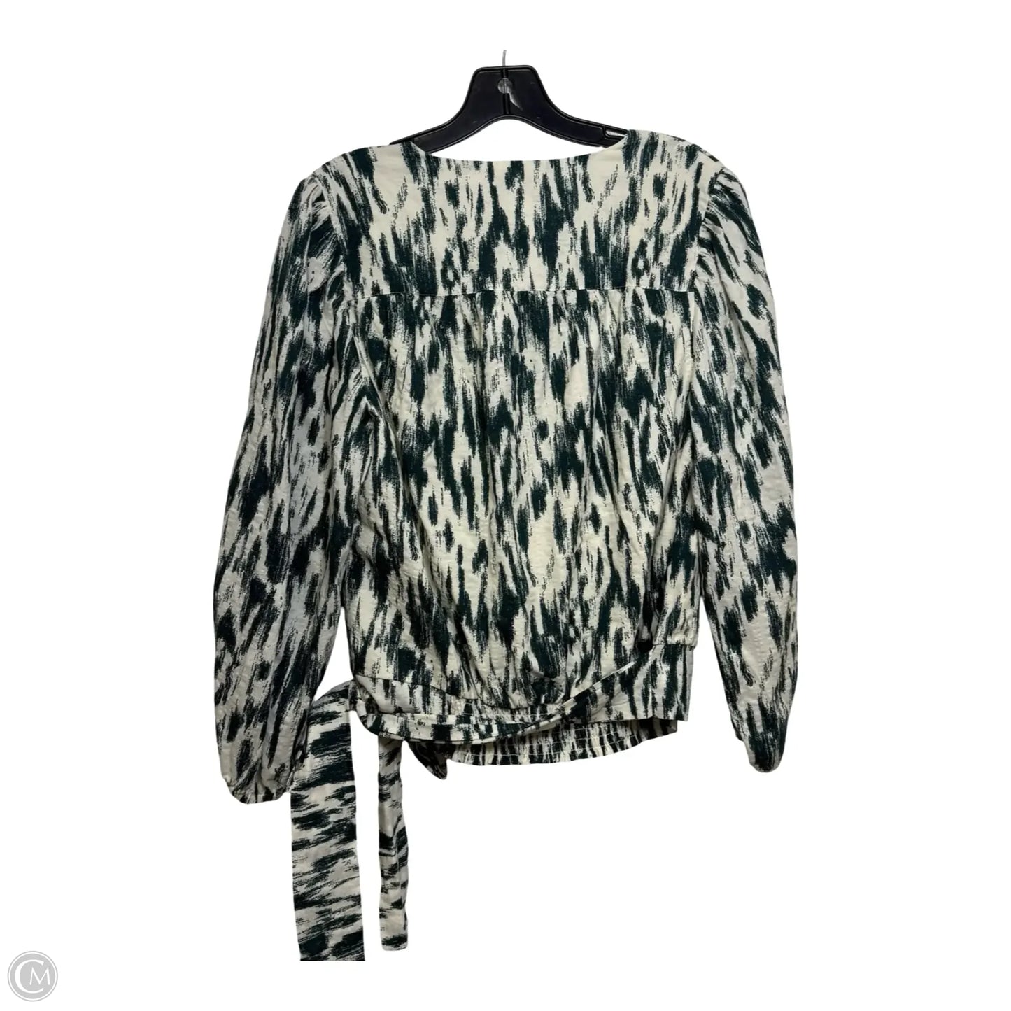 Top 3/4 Sleeve By Evereve In Green, Size: M