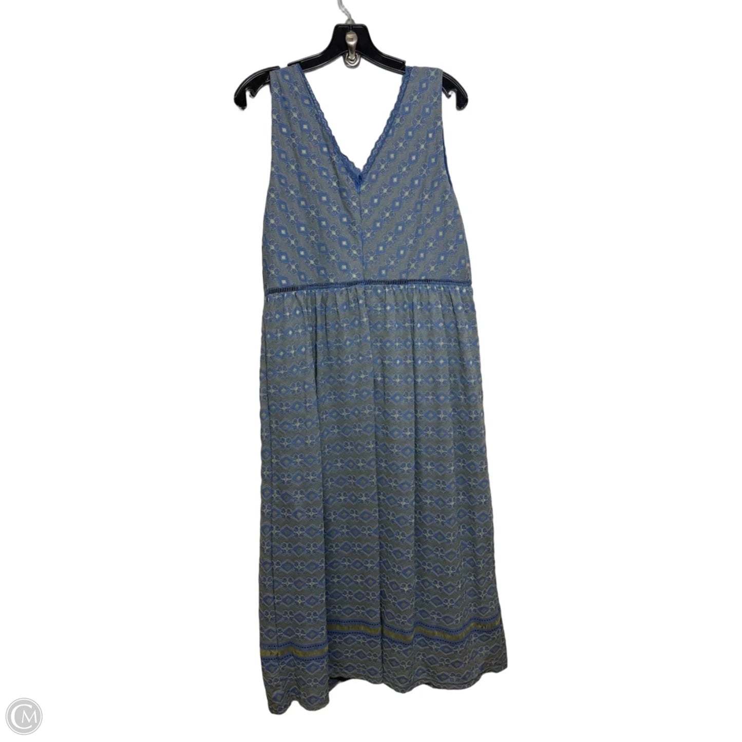 Dress Casual Midi By Suzanne Betro In Blue, Size: L