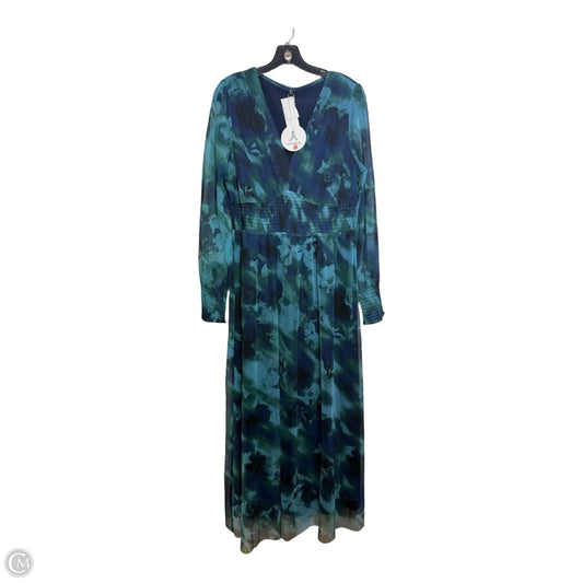 Dress Party Long By Anrabess In Blue & Green, Size: Xl