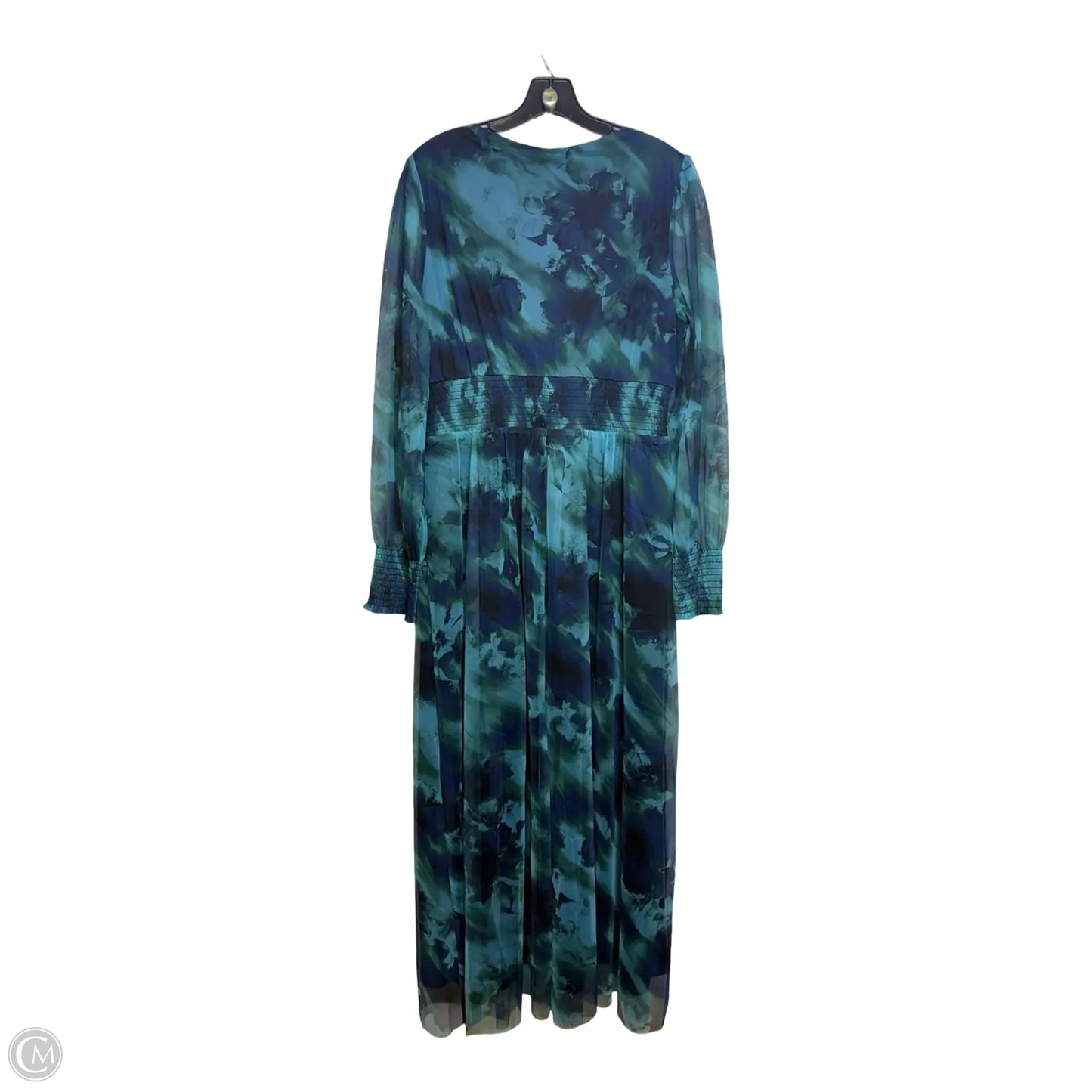 Dress Party Long By Anrabess In Blue & Green, Size: Xl