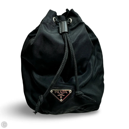 Accessory drawstring nylon pouch Luxury Designer Tag By Prada, Size: Small