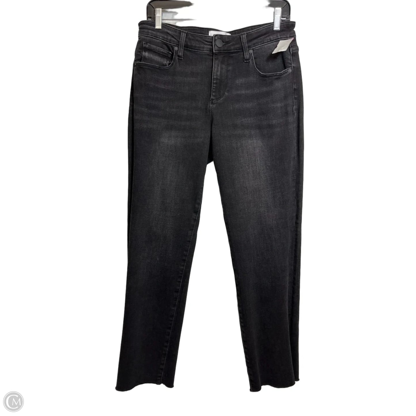 Jeans Straight By Evereve In Black Denim, Size: 8