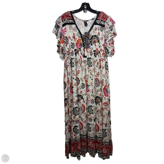 Dress Casual Maxi By Clothes Mentor In Multi-colored, Size: L
