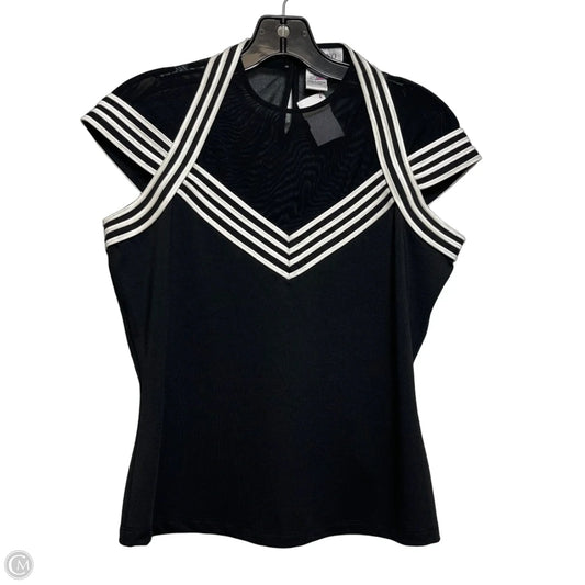 Top Sleeveless By Milano In Black & White, Size: S