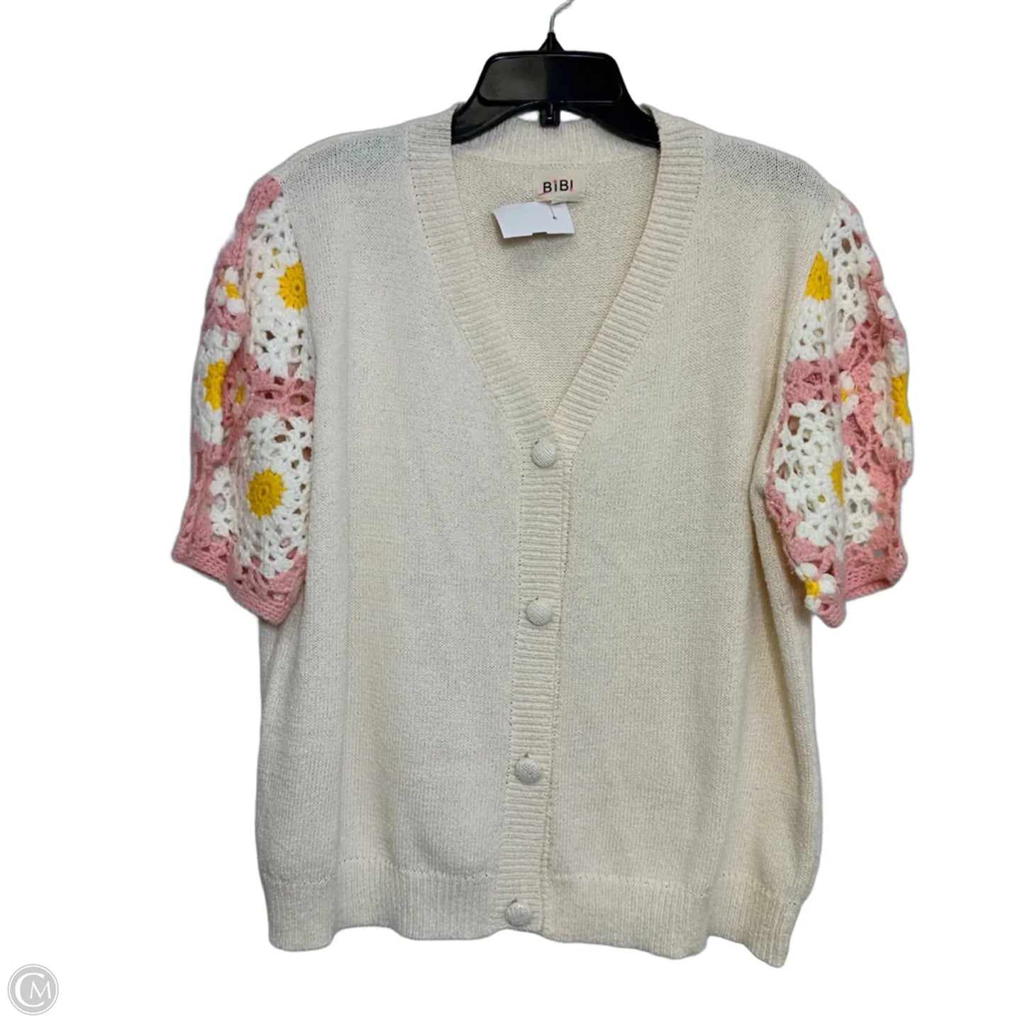 Cardigan By Bibi In Ivory, Size: Xl