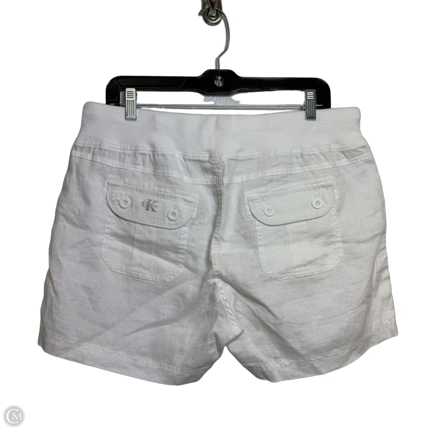 Shorts By Calvin Klein In White, Size: L