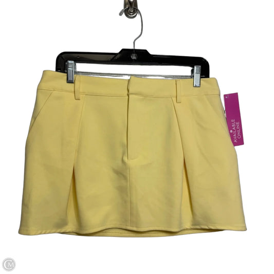 Skirt Mini & Short By Forever 21 In Yellow, Size: L